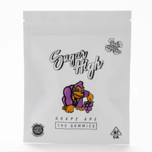 Sugar High Grape Ape Gummies 50mg THC Indica Edibles NYC